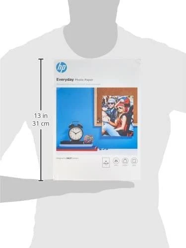 Hewlett Packard (HP) HP kasdienis fotopopierius A4, pusiau blizgus, 25 lapai, vienpusis (170 g/m2)