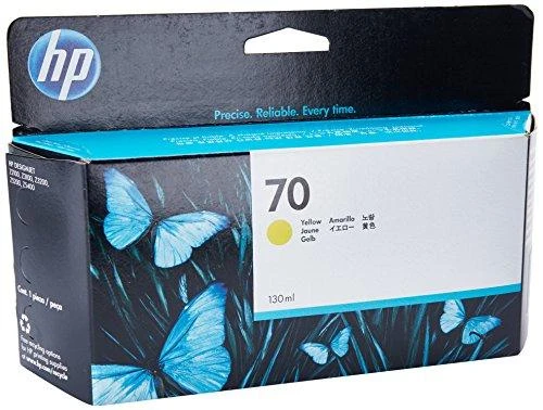 Hewlett Packard (HP) HP Nr.70 Rašalo krepšelis. Geltona su Vivera rašalu (130 ml)