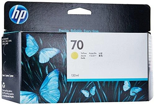 Hewlett Packard (HP) HP Nr.70 Rašalo krepšelis. Geltona su Vivera rašalu (130 ml)