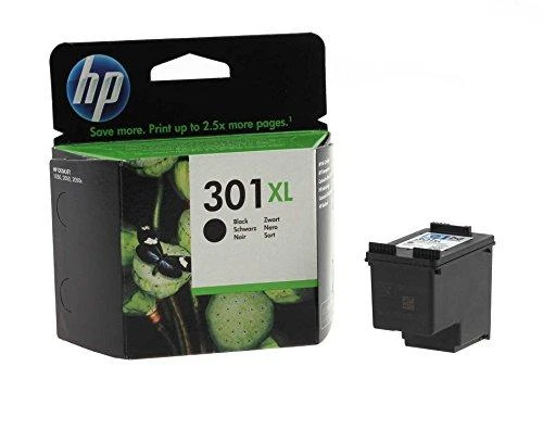 Hewlett Packard (HP) HP 301XL didelės talpos juodo rašalo kasetė, 480 puslapių, skirta HP Deskjet 1000, 1050, 2050, 3000, 3050
