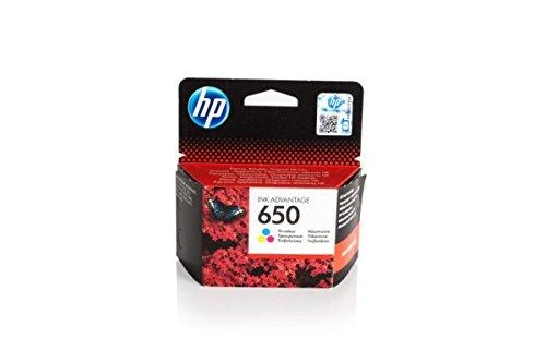 Hewlett Packard (HP) „HP 650“ trispalvė originali rašalo „Advantage“ kasetė (200 puslapių)