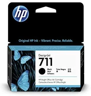 Hewlett Packard (HP) HP 711 Juodas rašalo kasetė, 38 ml, skirta HP DesignJet T120, T520