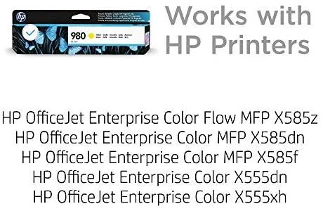 Originali Hewlett Packard (HP) HP 980 Geltona rašalo kasetė