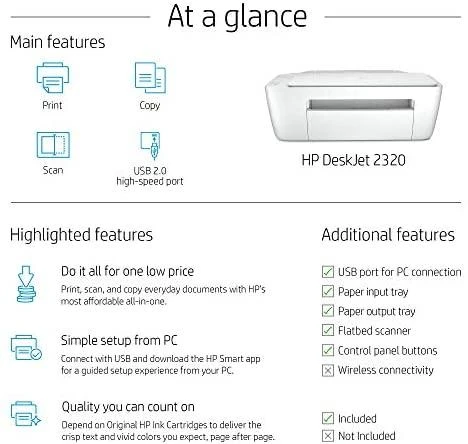Hewlett Packard (HP) HP DeskJet 2320 spausdintuvas