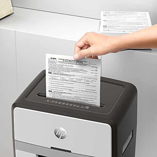 Hewlett Packard (HP) Popieriaus Smulkintuvas - HP ONESHRED 16MC, Mikro Pjaustymas, P-5, 30 L, Šviesiai Pilkas
