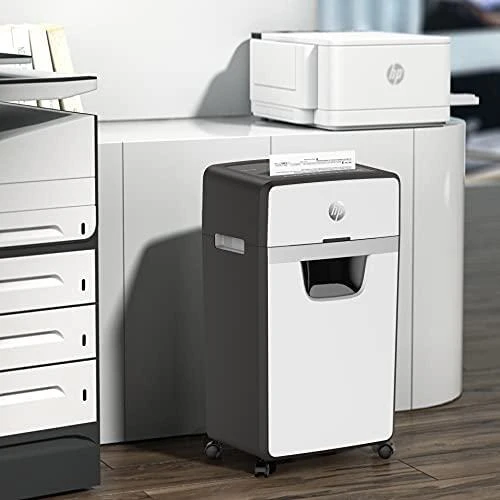 Hewlett Packard (HP) Popieriaus Smulkintuvas - HP ONESHRED 16MC, Mikro Pjaustymas, P-5, 30 L, Šviesiai Pilkas
