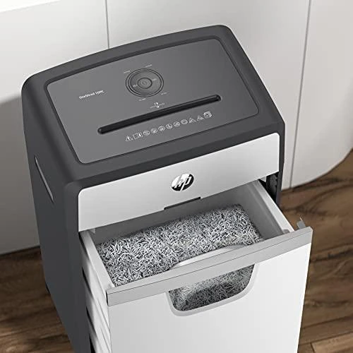 Hewlett Packard (HP) Popieriaus Smulkintuvas - HP ONESHRED 16MC, Mikro Pjaustymas, P-5, 30 L, Šviesiai Pilkas