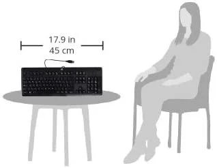 Hewlett Packard (HP) HP USB Standard Klaviatūra - Standard - su laidu - USB - Juodas - Sidabrinis