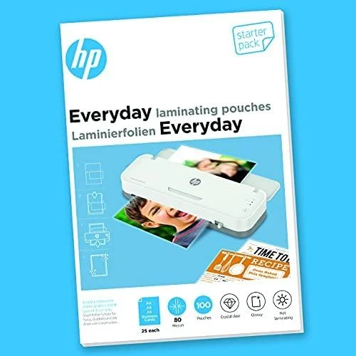 HP Folie laminacyjne Everyday, 25 x (A4, A5, A6, B-Card), 80 mic, 100 vnt.