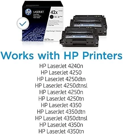 Hewlett Packard (HP) HP Toneris Juodas 42X for LaserJet 4250/4350 2-pack (2x20.000 pages)