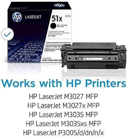 Hewlett Packard (HP) HP Toneris Juodas 51X for LaserJet P3005/M3035mfp/M3027mfp (13,000 pages)