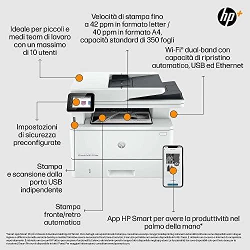 Spausdintuvas Hewlett Packard (HP) HP LaserJet Pro MFP 4102fdw MFP Mono lazerinis A4 38 psl./min. Kopijavimas 40 psl./min. Spausdinimas 350 lapų LAN „Wi-Fi“ USB „Bluetooth“ USB