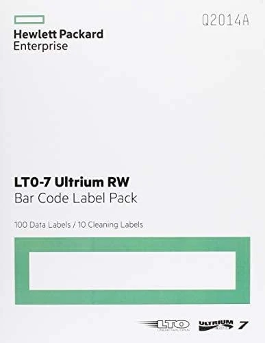 Hewlett Packard (HP) Etikėtės HPE Q2014A LTO7 Ultrium Barcode