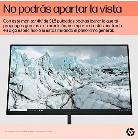 Monitorius HP E32k G5 4K, 31.5", 3x USB 3.0, garsiakalbiai, RJ-45 LAN