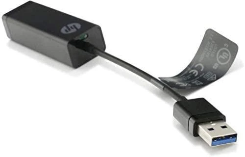 HP USB tinklo adapteris su etikete