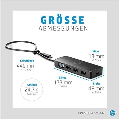 Hewlett Packard (HP) HP USB-C Travel Hub G2 EURO