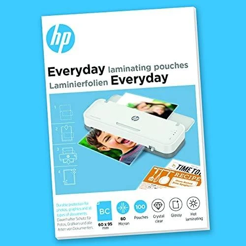 HP laminavimo folija, 80 mikronų, 100 vnt.