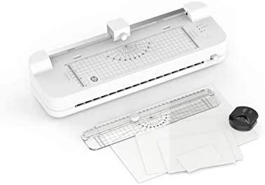 Hewlett Packard (HP) Laminatorius - HP ONELAM COMBO A3, 400 mm/min, integruotas pjaustytuvas, 15 maišelių, Balta