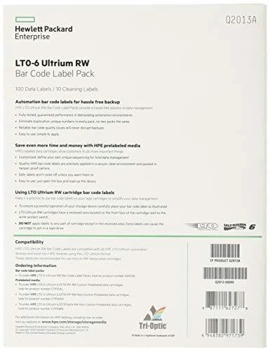 Hewlett Packard (HP) HP Enterprise Q2013A – 284,5 mm – 226,1 mm – 110 g – 110 vnt.