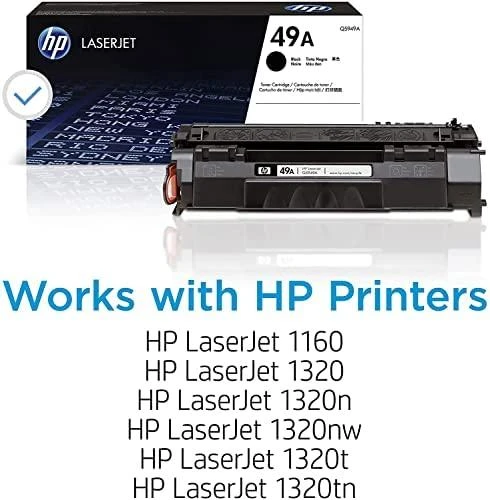Hewlett Packard (HP) „HP Toneris Juodas 49A“, skirtas LaserJet 1160/1320/3390/3392 (2 500 puslapių)