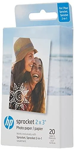HP Sprocket Zink Paper 2x3" - 20 vnt.