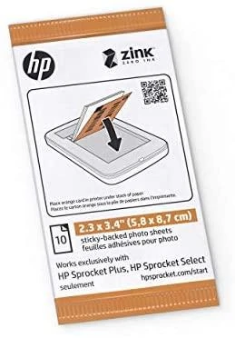 Hewlett Packard (HP) HP fotopopierius „Sprocket Select Zink“, 5,8 x 8,6 cm, 50 lapų | HP