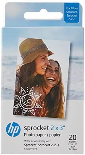 HP Sprocket Zink Paper 2x3" - 20 vnt.