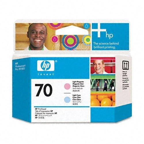 „Hewlett Packard“ (HP) „HP 70“ šviesiai žalsvai mėlyna / šviesiai purpurinė spausdinimo galvutė, skirta HP Photosmart Pro B9180, Designjet Z2100, Z310