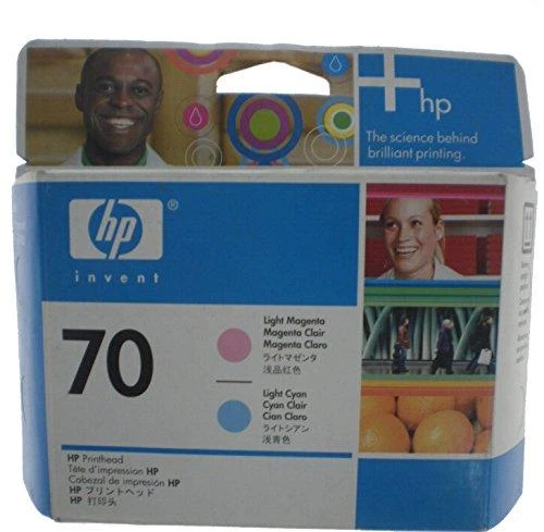 „Hewlett Packard“ (HP) „HP 70“ šviesiai žalsvai mėlyna / šviesiai purpurinė spausdinimo galvutė, skirta HP Photosmart Pro B9180, Designjet Z2100, Z310