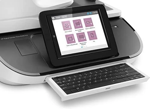 Skeneris Hewlett Packard (HP) HP Digital Sender Flow 8500 fn2 skaitytuvas / dokumentų darbo stotis – A3 spalvotas 600 dpi, plokščias / lapų tiekimo nuskaitymas, automatinis dokumentų tiektuvas, automatinis dvipusis, OCR / nuskaitymas į tekstą, 100 ppm, 10 000 puslapių per dieną