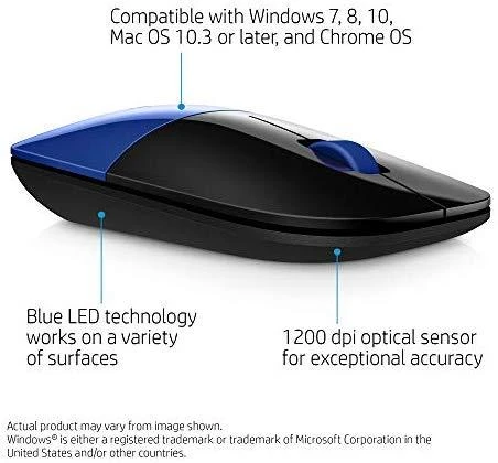 Hewlett Packard (HP) HP Z3700 Mėlyna Belaidė pelė