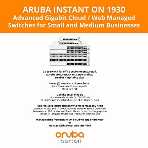 Šakotuvas Hp Enterprise HP Aruba Instant On 48x1GbE 4xSFP+ JL685A jungiklis