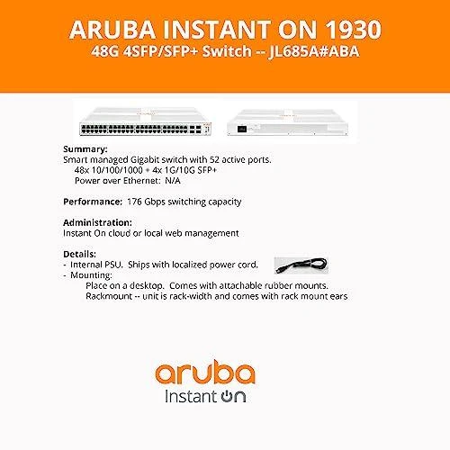 Šakotuvas Hp Enterprise HP Aruba Instant On 48x1GbE 4xSFP+ JL685A jungiklis