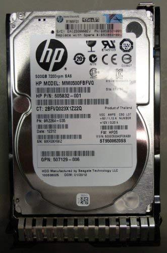 Hewlett Packard (HP) HPE Midline - Kietasis diskas - 500 GB - Karštojo keitimo - 2.5" SFF (6.4 cm SFF) - SAS 6Gb/s - 7200 RPM - su HP SmartDrive laikikliu