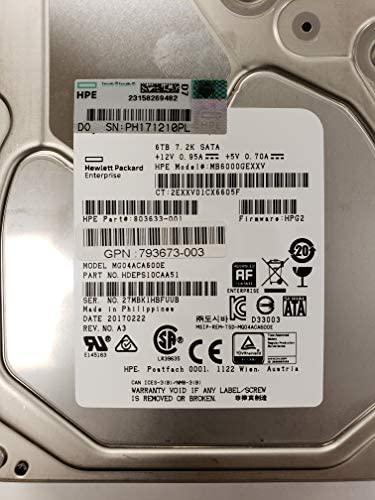 Hewlett Packard (HP) HP 8 TB 3,5 colio SATA III (6 Gb/s) serverio diskas (793695-B21)