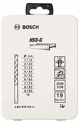 Grąžtas Bosch 19 HSS-G grąžtų metalui