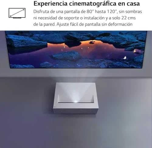 Projektorius - LG CineBeam HU715QW 4K UHD 2500 ANSI liumenų ultra trumpas atstumas