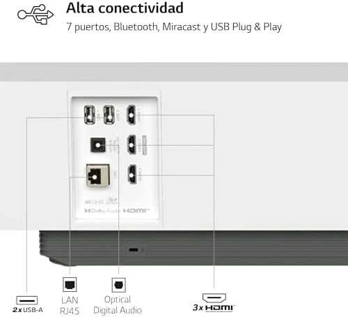 Projektorius - LG CineBeam HU715QW 4K UHD 2500 ANSI liumenų ultra trumpas atstumas