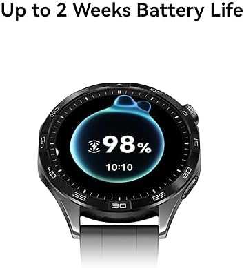 Išmanusis laikrodis Huawei Watch GT 4 Active (46 mm), Nerūdijančio plieno korpusas su austu žalios spalvos kompoziciniu dirželiu