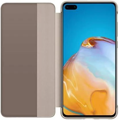 Dėklas Smart View Flip dangtelis, skirtas Huawei P40 Pro (Khaki)