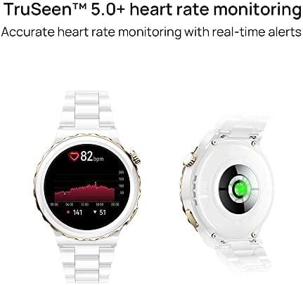 Išmanusis laikrodis Huawei Watch GT 3 Pro, Baltos spalvos korpusas su baltu odiniu dirželiu