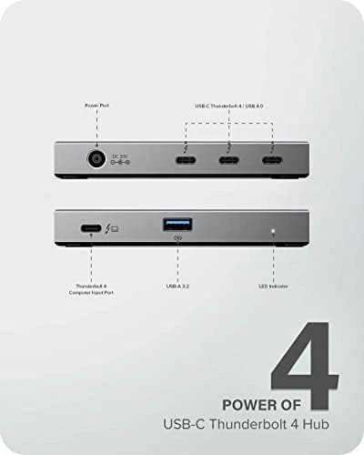 USB ŠAKOTĖLIS Alogic THUNDERBOLT 4 BLAZE KOMPAKTIŠKAS ŠAKOTĖLIS