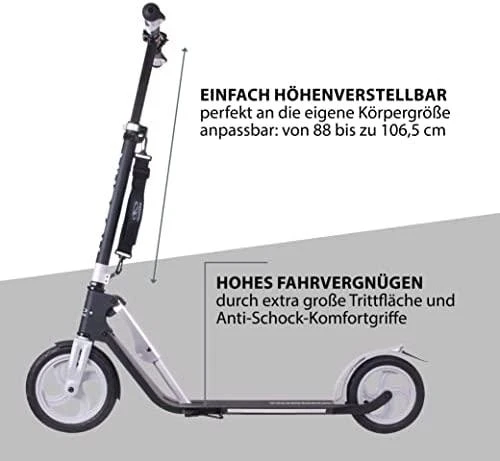 Paspirtukas Hudora BigWheel Air Juodas (14031)