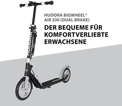 Paspirtukas Hudora BigWheel Air Juodas (14031)