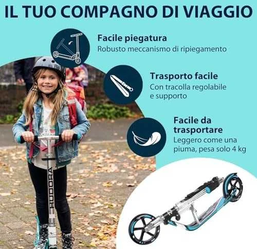 Hudora BigWheel 205 Scooter – Turquoise