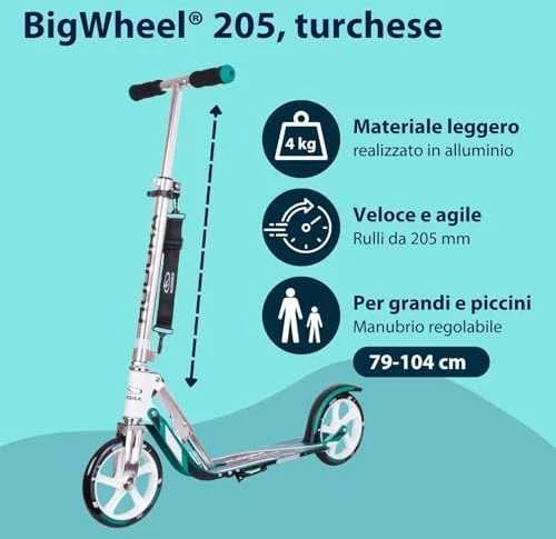 Hudora BigWheel 205 Scooter – Turquoise