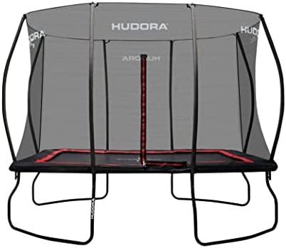 Hudora 4Square Trampolin 244x366 (juodas/raudona)