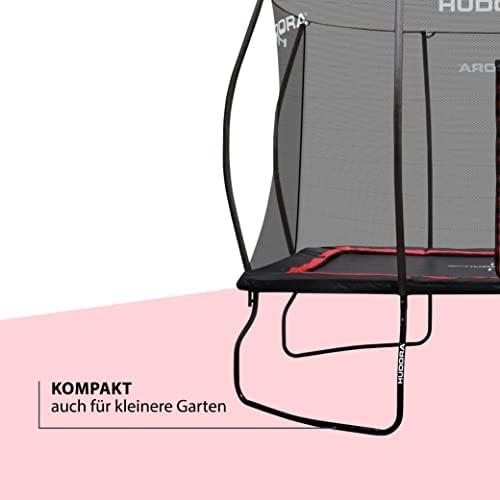 Hudora 4Square Trampolin 244x366 (juodas/raudona)