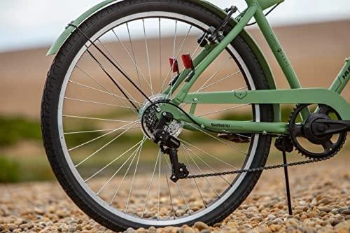 Huffy Sienna 27.5" Vintage dviratis, Shimano 7-speed index, Žalias