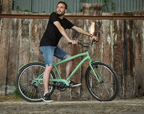 Huffy Sienna 27.5" Vintage dviratis, Shimano 7-speed index, Žalias